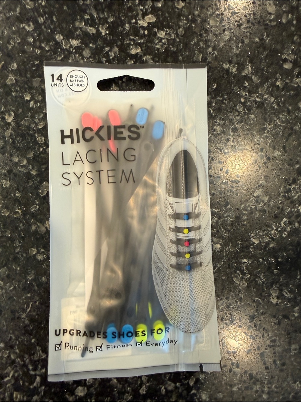 Hickies tie-less brand Kids Shoe Lacing System - Multicolor.  New in package.